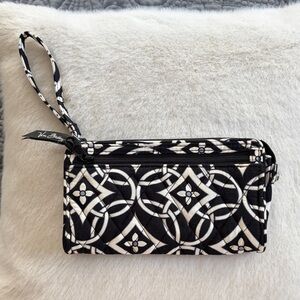 Vera Bradley Geometric Black and White Clutch
